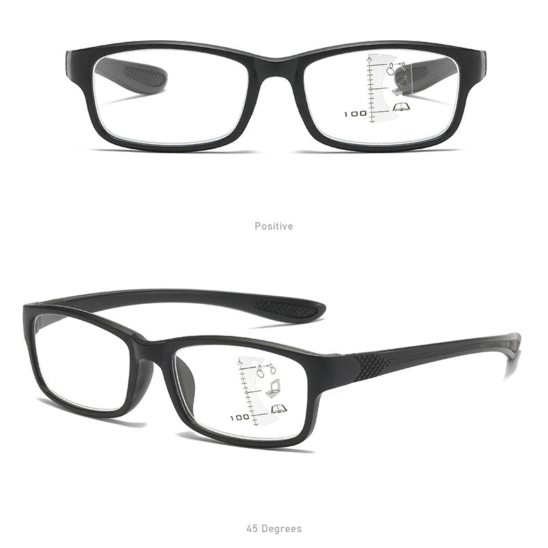 Stylish Sports Multifocal Anti-Blue Light Reading Glasses