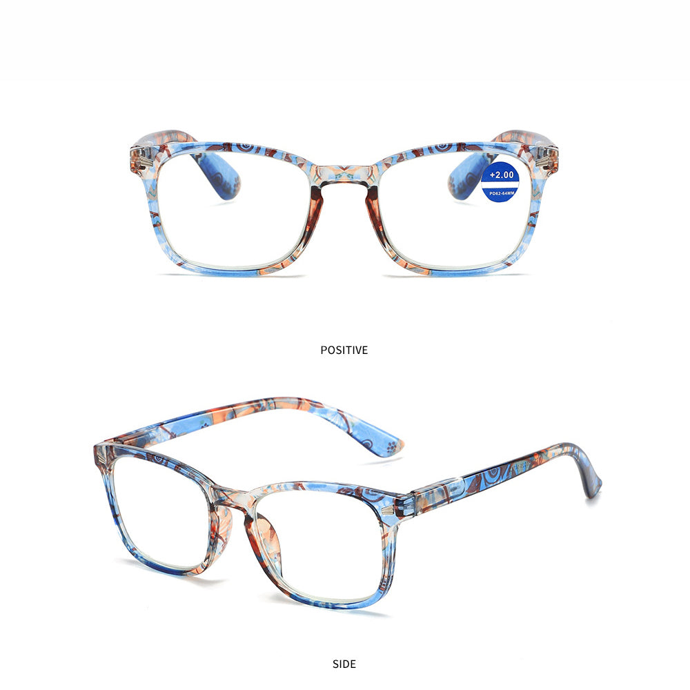 Fashion Blue Light Blocking Reading Glasses with Jiangnan Pattern