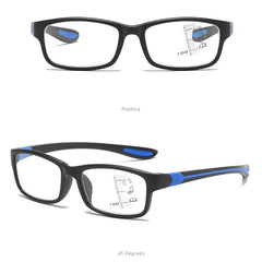 Stylish Sports Multifocal Anti-Blue Light Reading Glasses