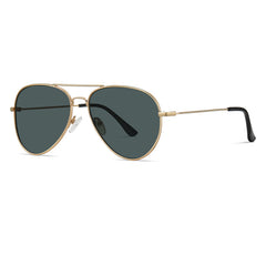 Green Coated Concave Sunglasses